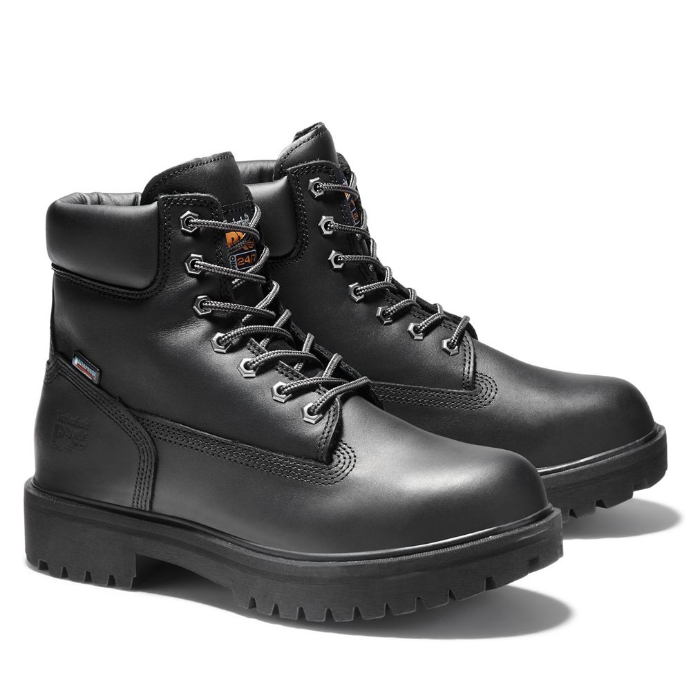 Botas Pro Timberland Hombre Pro Direct Attach 6\" Steel Toe Negras - Chile OCW-462759